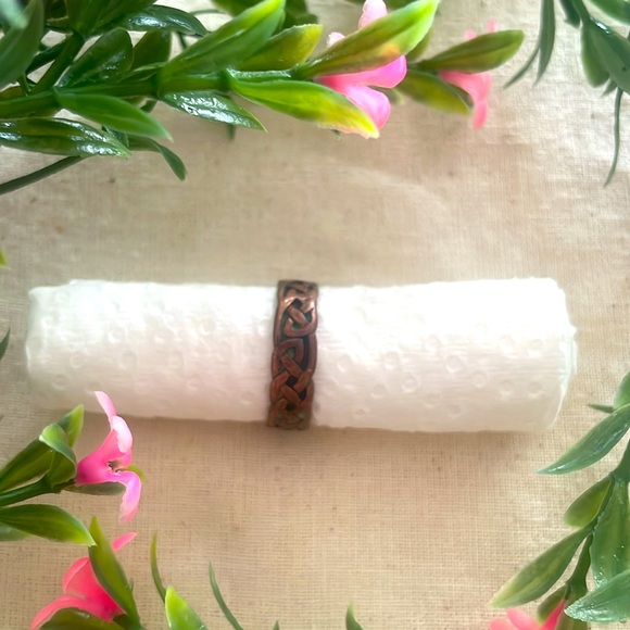 Vintage Copper Braided Ring, Size 7.5 - Picture 5 of 8